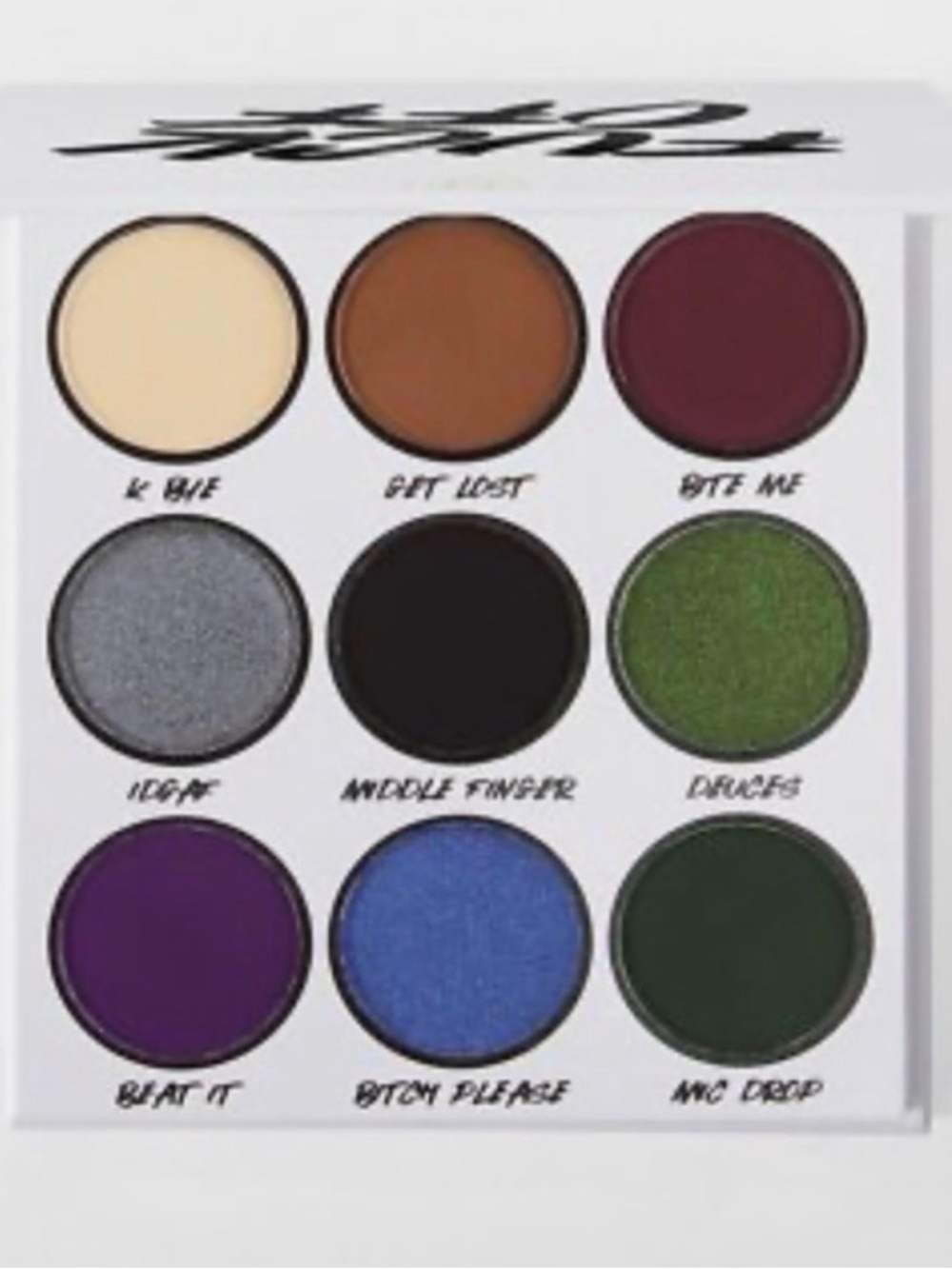Eyeshadow Palette BH 9-Color Bold Matte & Metallic - Multi Green Blue Purple